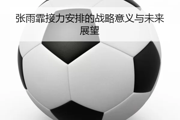 张雨霏接力安排的战略意义与未来展望